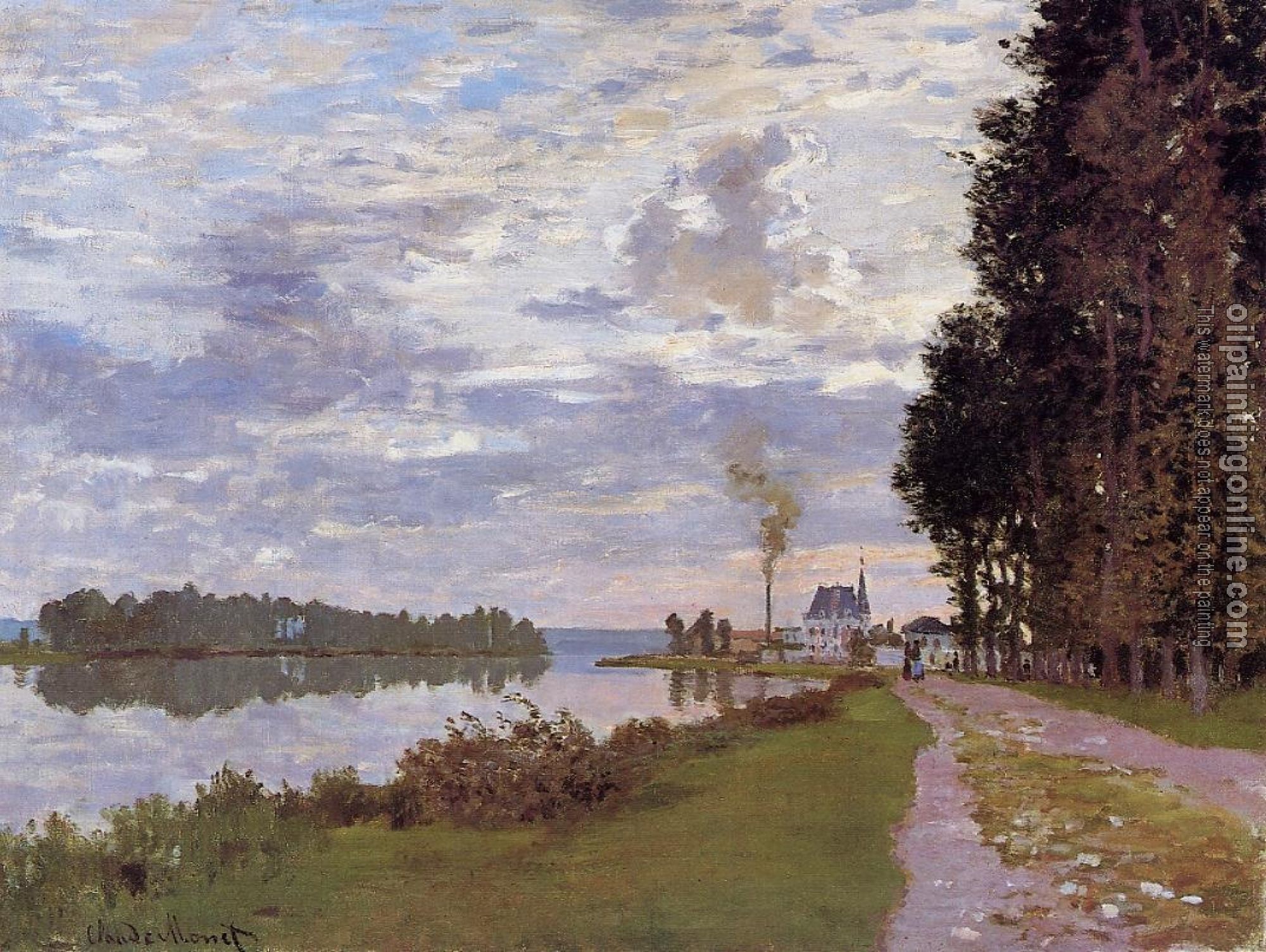 Monet, Claude Oscar - The Promenade at Argenteuil